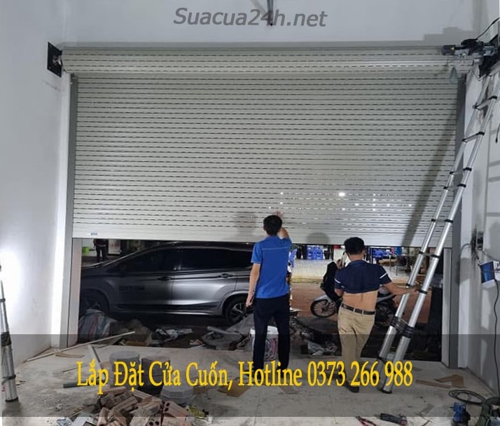 lắp đặt cửa cuốn khe thoáng