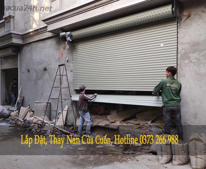 thay nan cửa cuốn